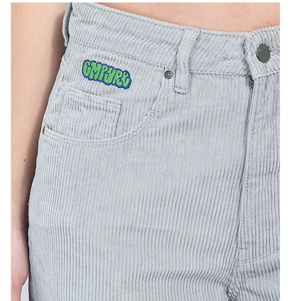 Empyre Tori 90s Light Grey Corduroy Skate Pants Size 7 - Picture 3 of 8